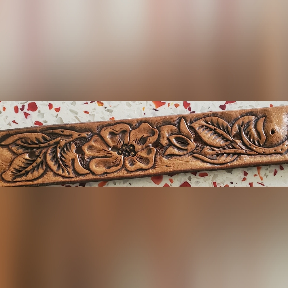 Handmade leather belt